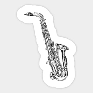 Saxophone Sticker